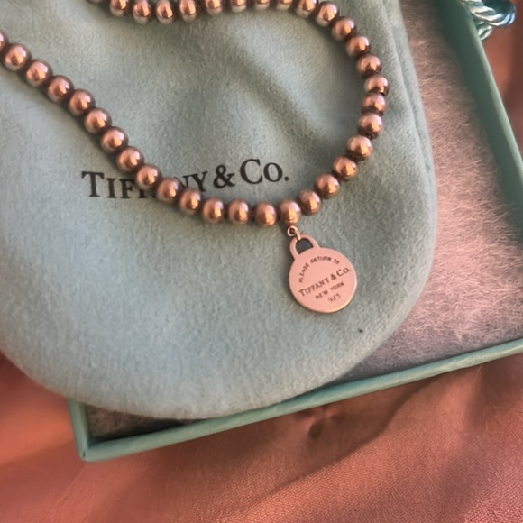 Tiffany & Co. Sterling Silver Return To Round Tag Bead Bracelet RETIRED - Picture 5 of 14